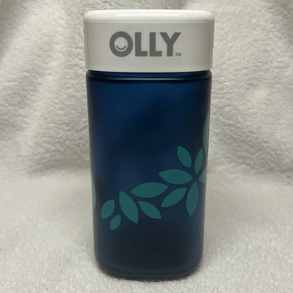 OLLY‎ Joy Jar Refillable Glass Bottle Vitamin Container Limited Edition EMPTY